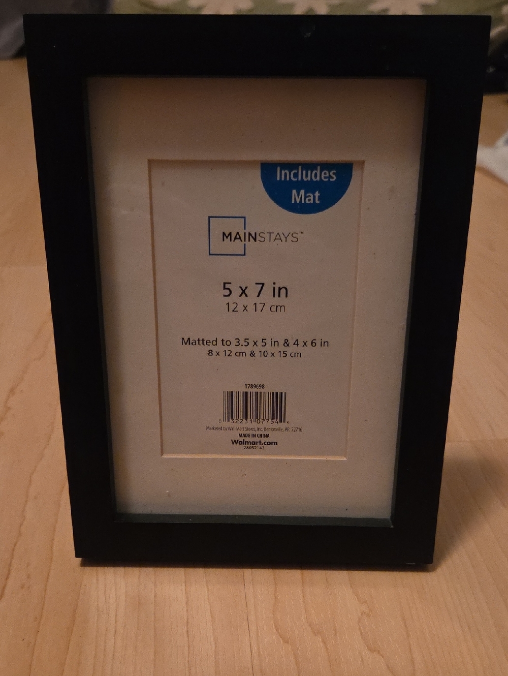 5x7 Black Frame With Mat